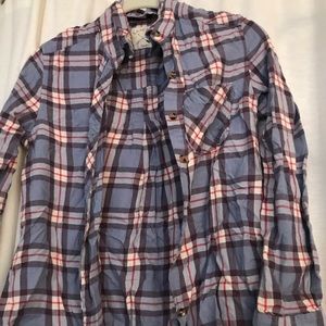 Pacsun LA hearts lavender flannel